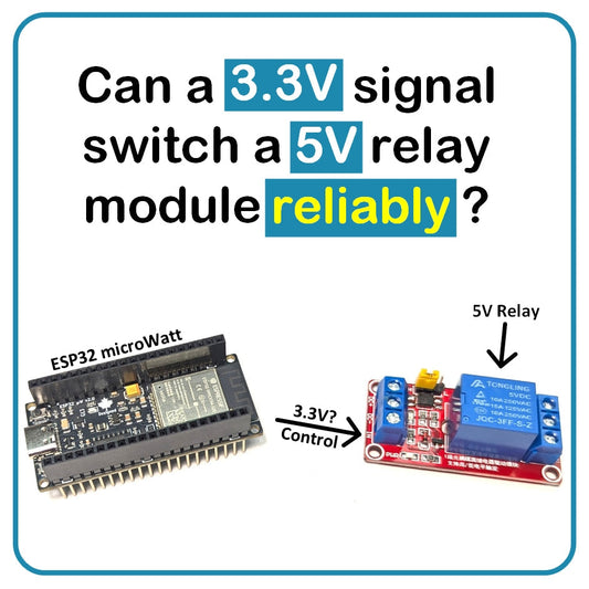 Can a 3.3V signal switch a 5V relay module reliably