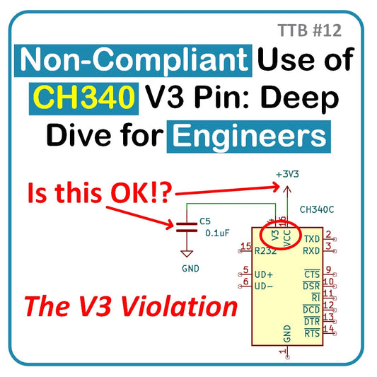 Non-Compliant Use of CH340 V3 Pin: Deep Dive for Engineers