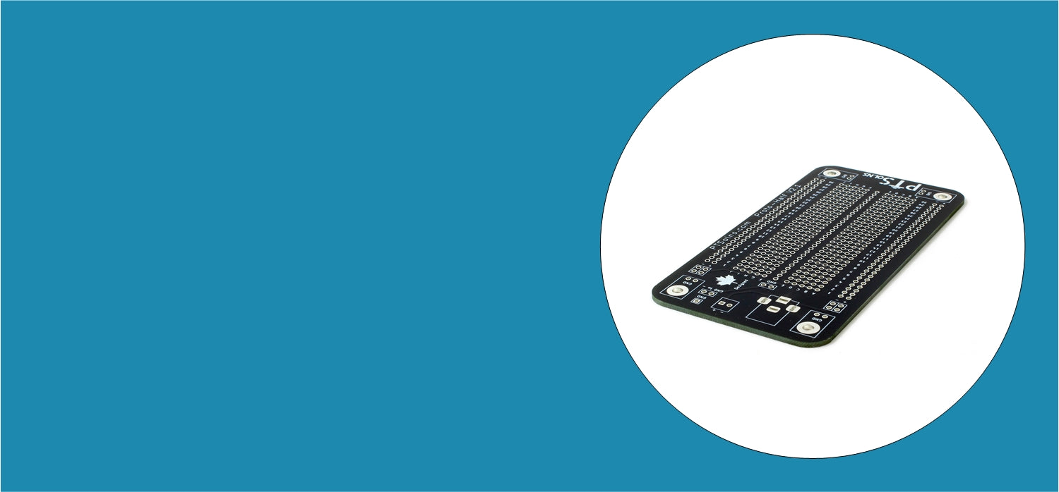The PTSolns prototyping perf breadboard Proto-Half is a board unlike any other. Packed with features and designed with the user in mind, this board makes building your custom electronic circuit easy, fast, and efficient.