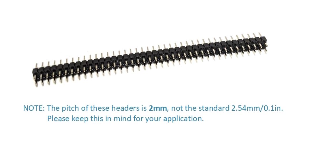 2 X 40 Pin 2.0mm Male Header