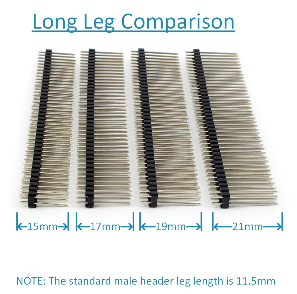Male Header 2.54mm/0.1in Pitch Double Row Straight