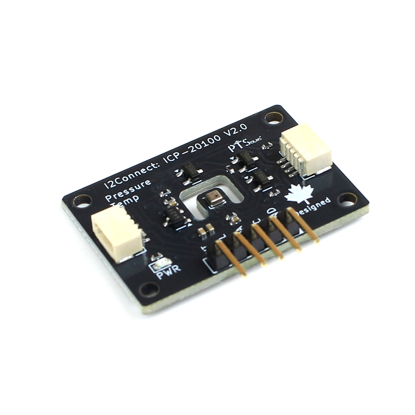 I2Connect: ICP-20100 precision pressure sensor qwiic connect module side