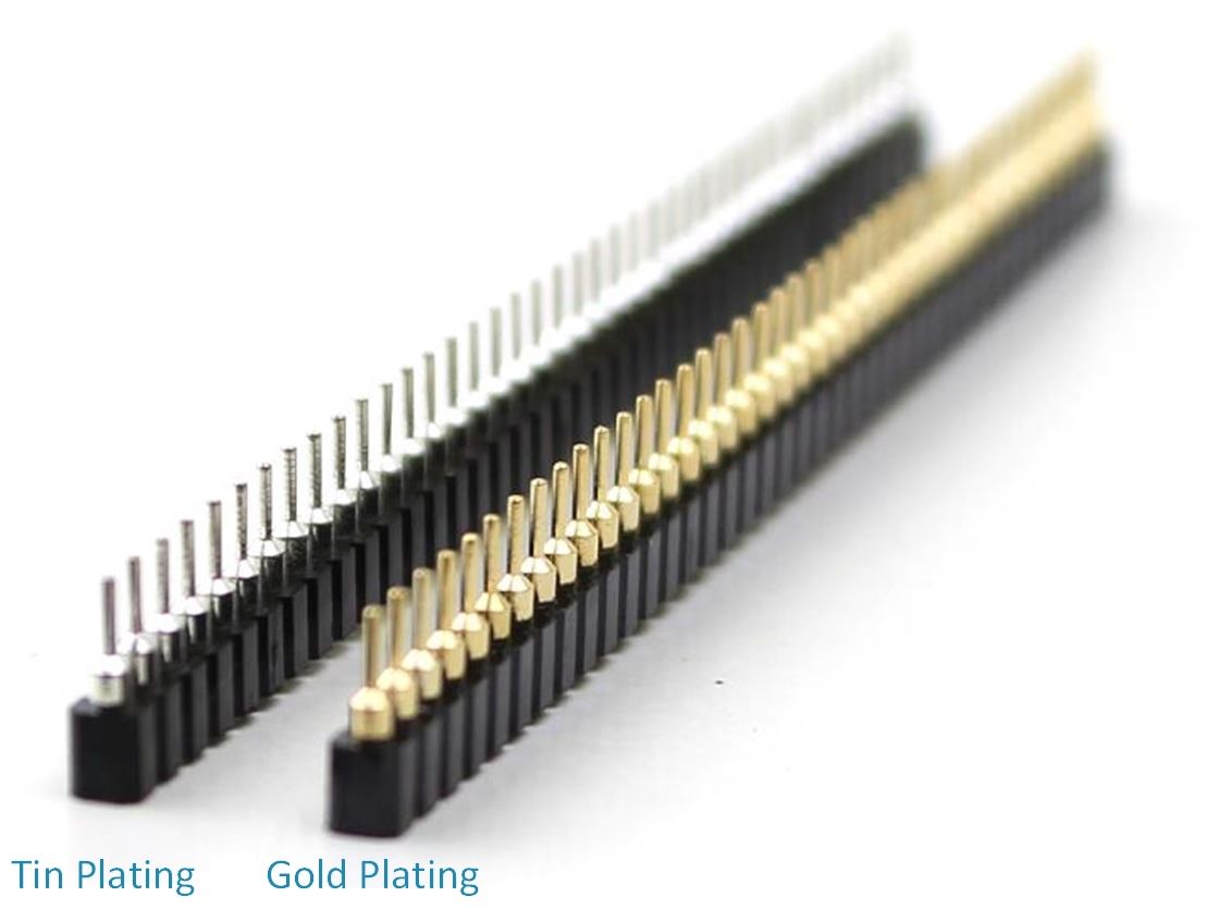 Machined Header Pin 2.54mm/0.1in Single Row Straight – PTSolns