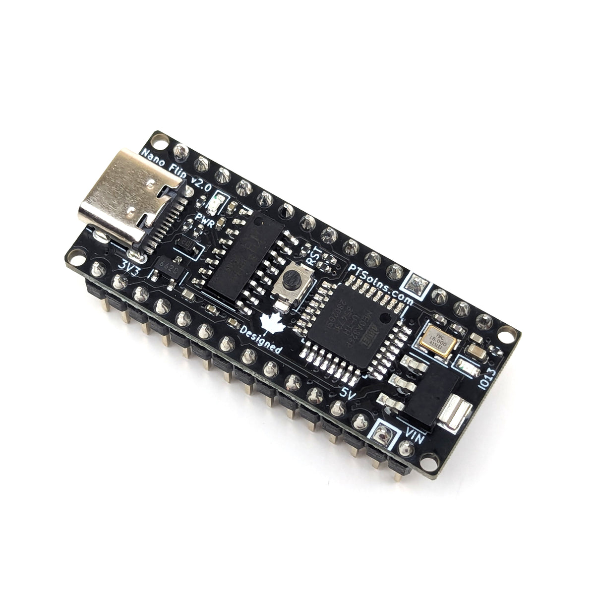 Nano Flip ATmega328P Microcontroller Development Board – PTSolns