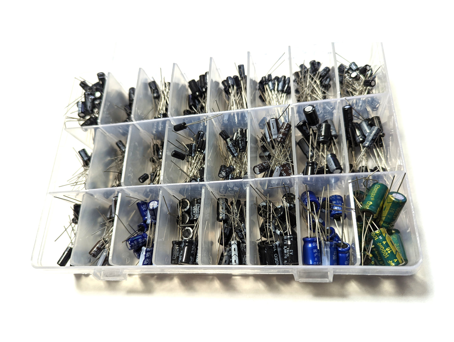 Electrolytic Capacitor Set 24 Sizes 500 Pieces