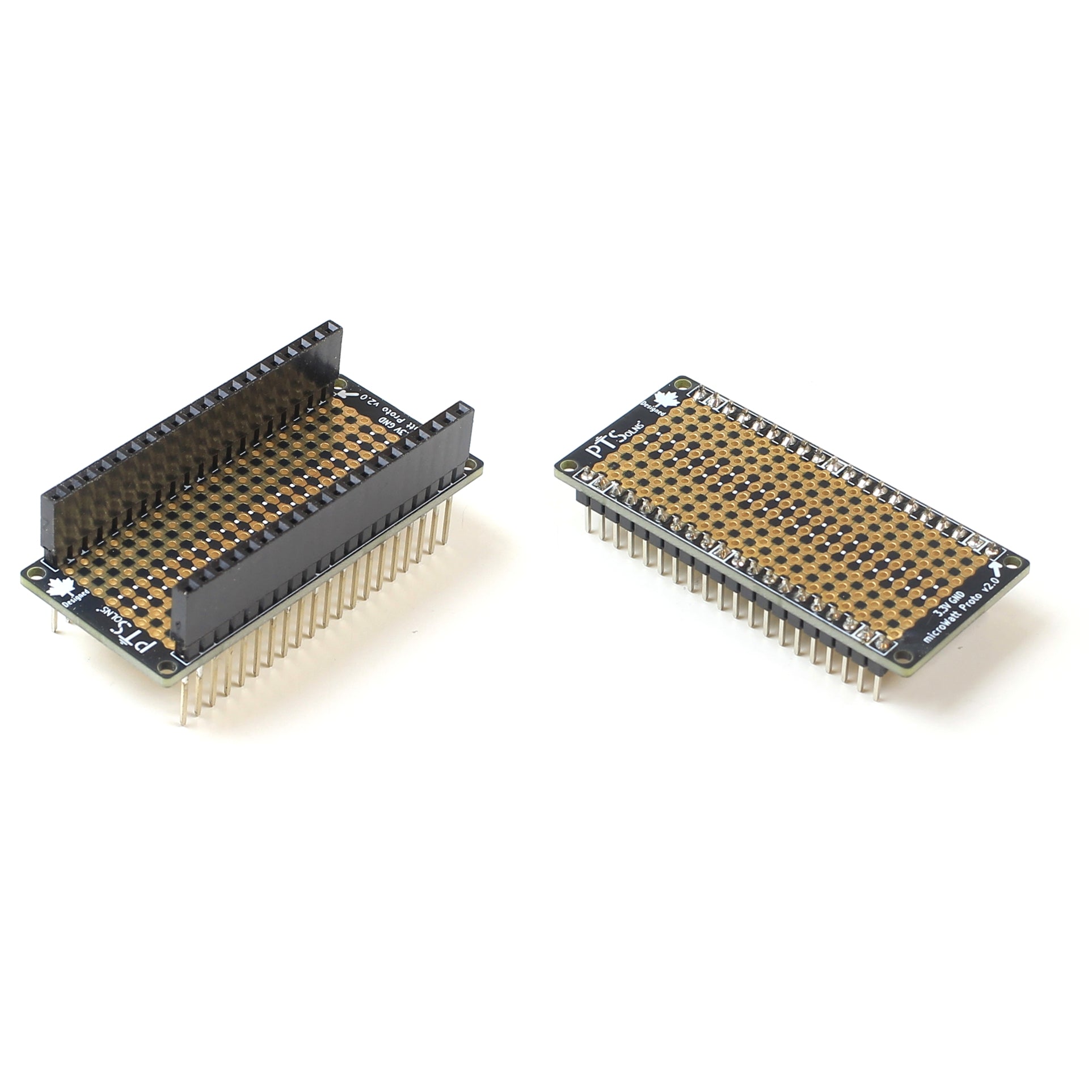 microWatt Proto assembled with different headers