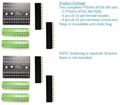 Adaptateur d'extension de terminal Nano PTSolns, carte NTEA (NTEA-SM, paquet de 2)