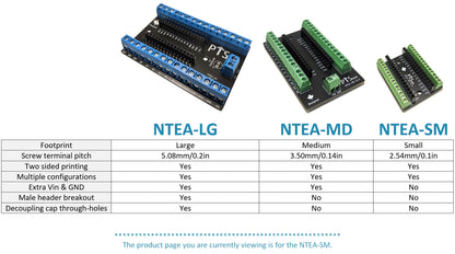 PTSolns Nano Terminal Adaptador de expansión NTEA Board (NTEA-SM, 2 unidades)