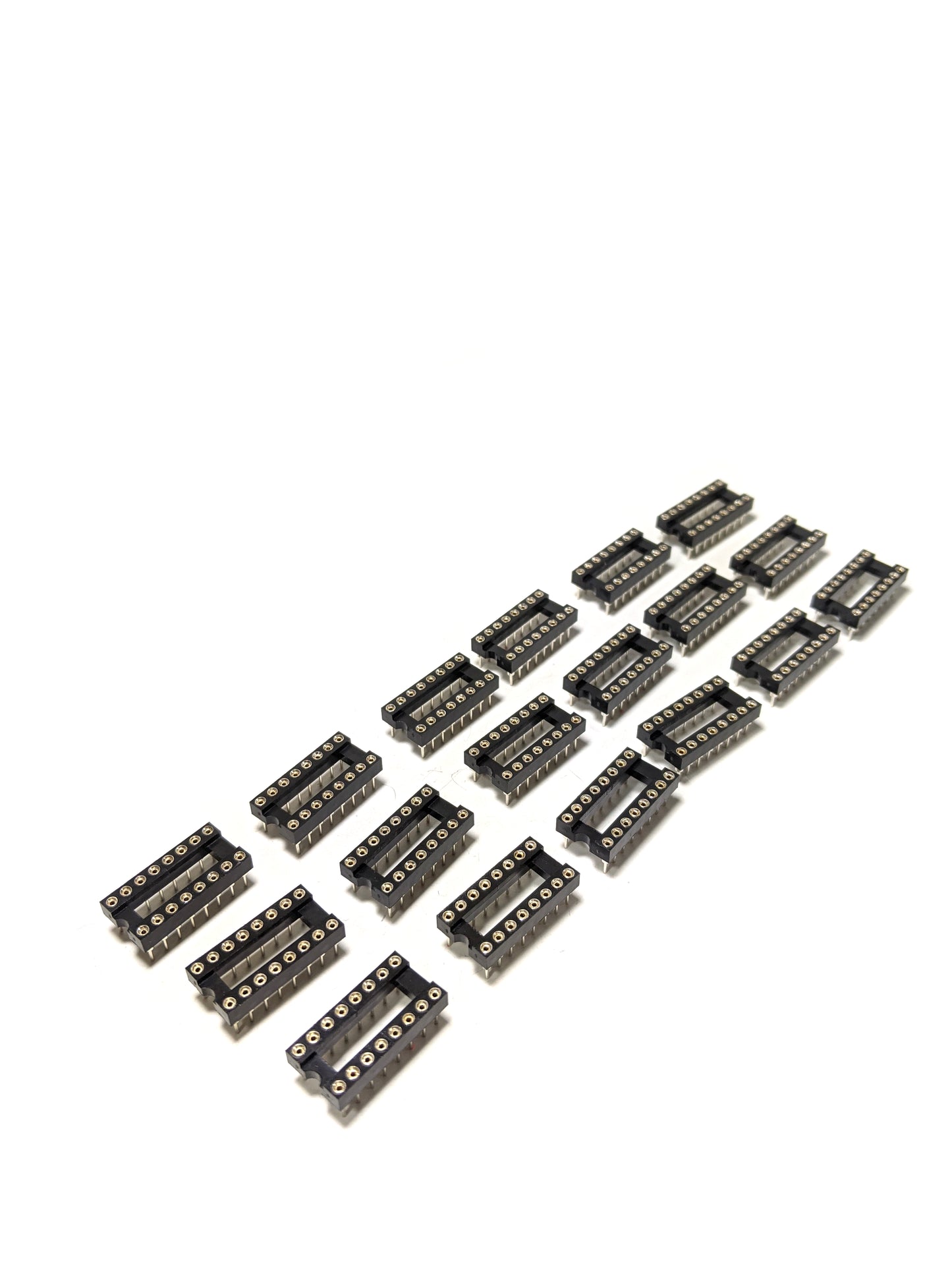 Zócalo IC mecanizado DIP con paso de 2,54 mm (8 pines, 18 piezas)
