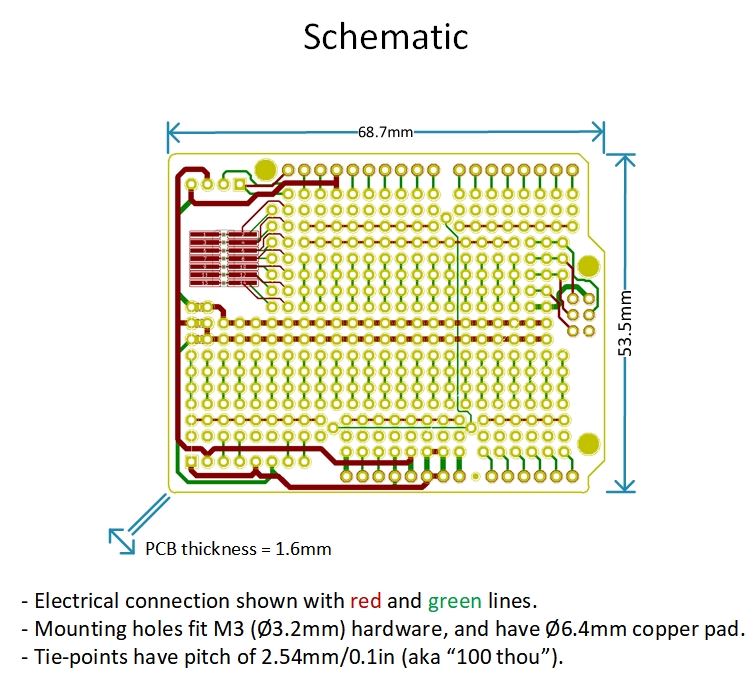 Proto Shield Electrical Schematic