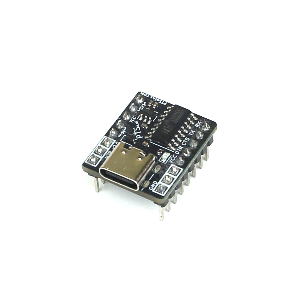 USB to UART Serial Adapter showing the board from the top-side.